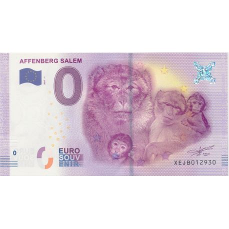 Billet 0€ - Allemagne - affenberg salem - 2017-1 - N°12930