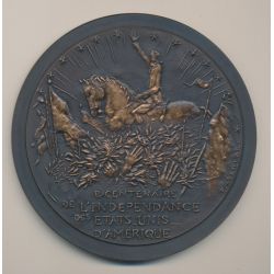 Médaille - Bicentenaire de l'indépendance des Etats Unis - bronze - 1976 - 92mm - N°147/500 - SPL