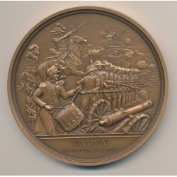 Médaille - Valmy - 28 septembre 1792 - Bicentenaire de la révolution Française - bronze - 77mm - 1987 - SPL