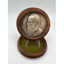 Médaille - Jean Sturm - 300 ans du gymnase - 1838 - argent 55g - poinçon lampe époque Louis philippe - avec écrin - SUP+
