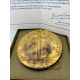 Médaille - Général De Gaulle - Mémorial De Gaulle 1890-1970 - De Jaeger 110mm - bronze doré à l'or pur