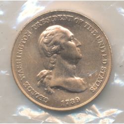 Médaille - Georges Washington - Paix et amitié - cuivre - Neuf