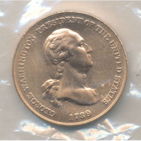 Médaille - Georges Washington - Paix et amitié - cuivre - Neuf
