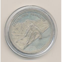 100 Francs - JO Albertville 1992 - Ski alpin 1989 - argent - SPL