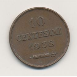 Saint-Marin - 10 centesimi - 1938 - TTB+