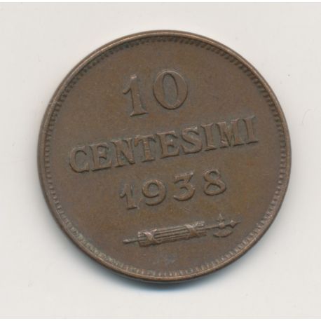 Saint-Marin - 10 centesimi - 1938 - TTB+