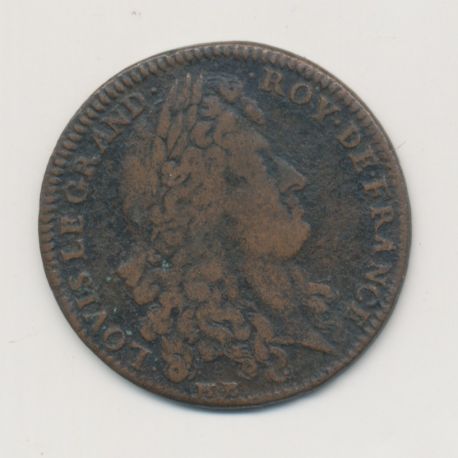 Jeton - Louis XIV - Batiments du roi - 1683 - cuivre - TB