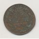 Jeton - Ville de nancy - 1729 - Duché de Lorraine - cuivre - TTB