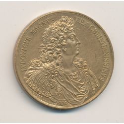 Médaille - Louis XIV - Soleil et devise - 1667 - refrappe -33mm - SUP