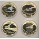 Coffret Prestige - 4 Médailles Concorde - avec cartes postales et boarding pass - cuivre doré - 70mm