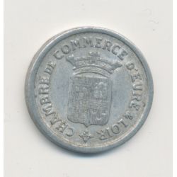 5 Centimes 1922 - Chambre commerce eure et loir - alu rond 19mm - TTB+
