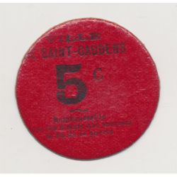 5 Centimes St Gaudens - carton - ND rouge rond - TTB+ 