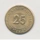 25 Centimes syndicat alimentation du gros - 1922 - Herault - laiton rond - SUP+