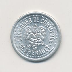 5 Centimes Chambre de commerce de l'Hérault - 1922-26 - alu rond - SPL
