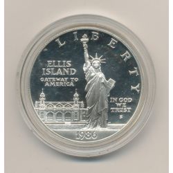 Etats-Unis - 1 Dollar Statue de la liberté - 1986 S - argent - FDC