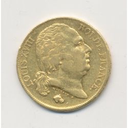 Louis XVIII - 20 Francs Or - 1817 L Bayonne - TB+