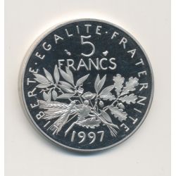 5 Francs Semeuse - 1997 - Belle épreuve 