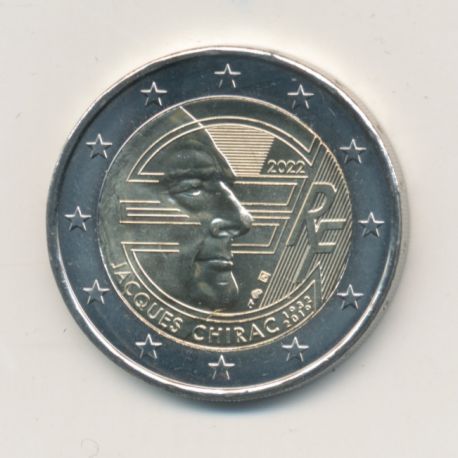 2 Euro 2022 - Jacques Chirac