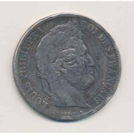 5 Francs Louis philippe I - 1831 H La rochelle - Tranche en relief - TB