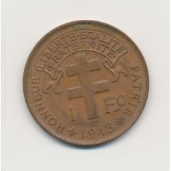 Afrique centrale - 1 Franc - 1943 Pretoria - TTB+