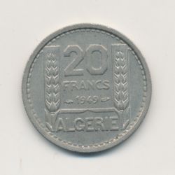 Algérie - 20 Francs 1949 - nickel - TTB+