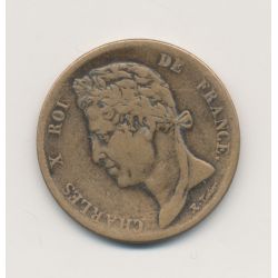 Colonies générales - 5 centimes 1827 H La rochelle - Charles X - TB