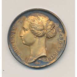 Médaille - Eugénie impératrice - 1ère classe 1866 - vermeil 21g - SUP