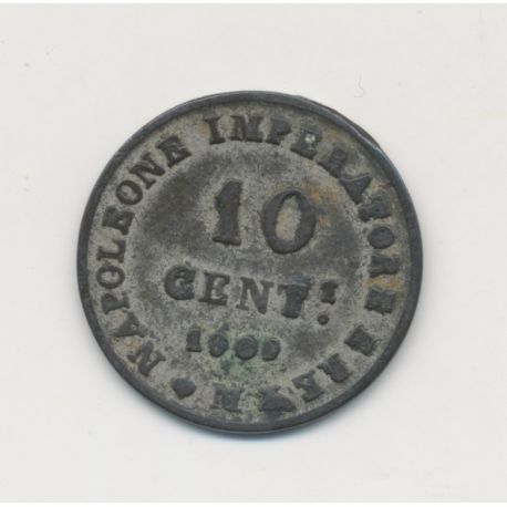 Italie - 10 Centesimi 1809 M - Napoleone imperatore - TTB