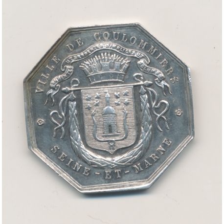 Jeton - Caisse d'épargne Coulommiers - argent 12g - SUP