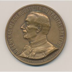 Médaille - Général Mercier - bronze 50mm - TTB+