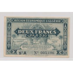 Région économique d'Algérie - 2 Francs 1944 - SUP