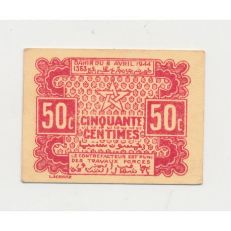 Maroc - 50 Centimes 1944 - SUP+