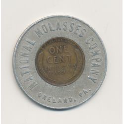 Monnaie Pub - 1 Cent 1948 - National molasses company Oreland