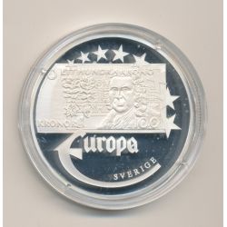 Europa 1997 - Sverige/Suède - billet 100 kronor - argent - FDC
