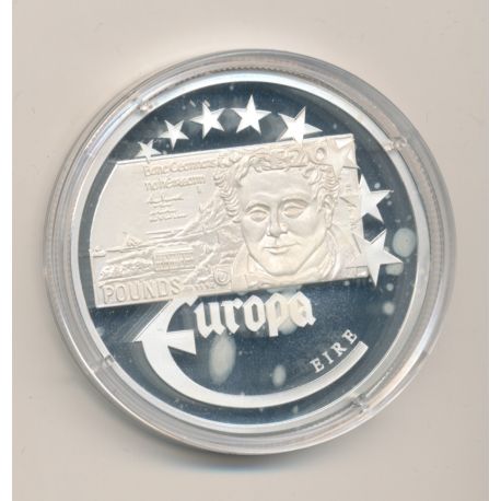 Europa 1997 - Irlande/Eire - Billet 20 Pounds - argent - FDC