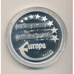 Medaille Europa - 1997 - Grèce - Partition musique - argent - FDC