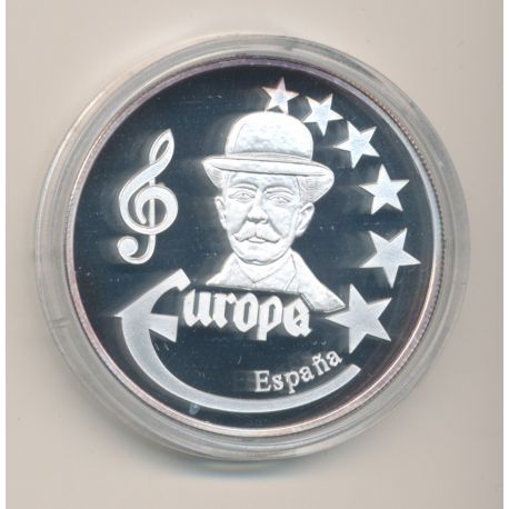 Medaille Europa - 1998 - Espagne - musique - argent - FDC