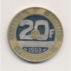 20 Francs Mont st michel - 1993 Belle épreuve - SPL