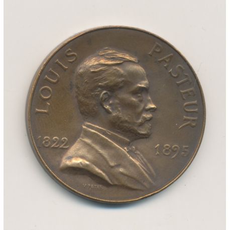 1/10 Europa 1928 - Louis Pasteur - bronze alu - TTB