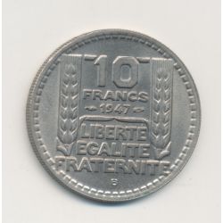 10 Francs Turin - 1947 B - petite tête - SUP+