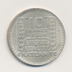 10 Francs Turin - 1939 - TTB+