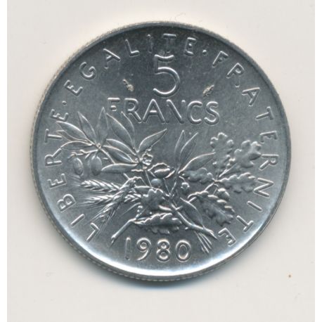 5 Francs Semeuse - 1980 - SPL