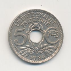 5 Centimes Lindauer - 1934 - Petit module - SUP+
