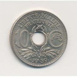 10 Centimes Lindauer - 1939 point avant et après date - maillechort - SPL