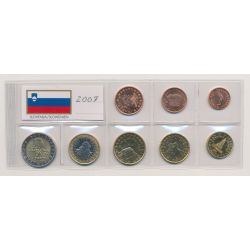 Slovénie - 1 Cent à 2 Euro - 2007 - Série 8 pièces 
