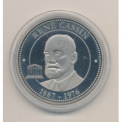Médaille - René cassin - collection panthéon - nickel - 41mm