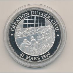 Médaille - Création du code civil - 21 mars 1804 - Collection Napoléon Bonaparte