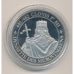 Médaille - Clovis I - Dynastie des mérovingiens 