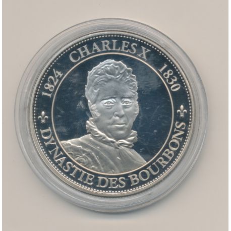 Médaille - Charles X - Dynastie des bourbons - cupronickel - Rois et reines de France - 41mm