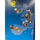 Coffret collecter - 2 Euro 10 ans euro 2009 - Drapeaux en couleur - 16 monnaies